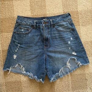 Rewash Blue Distressed Jean Shorts
